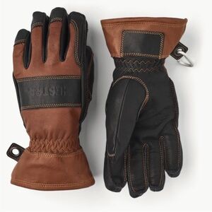 Hestra Fält Guide Glove Leather Wool Lined Five Finger Glove Men’s Size 9 Large